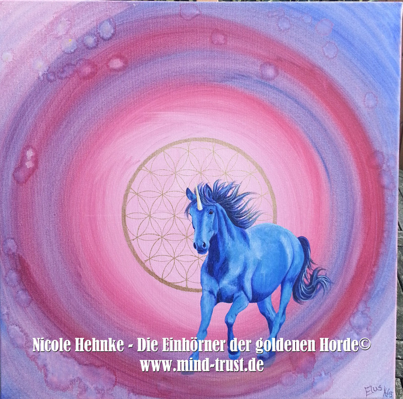 Medialität Einhorn Einhorn blau